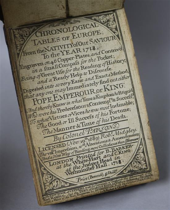 Chronological Tables of Europe 1718